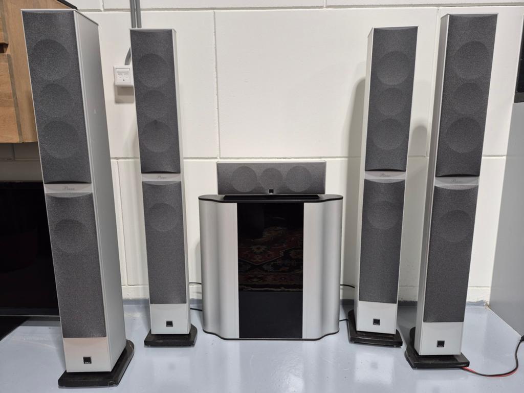 Dali piano noble geluidsboxen subwoofer en centre., Audio, Tv en Foto, Luidsprekers, Ophalen, Gebruikt, Subwoofer, Overige merken