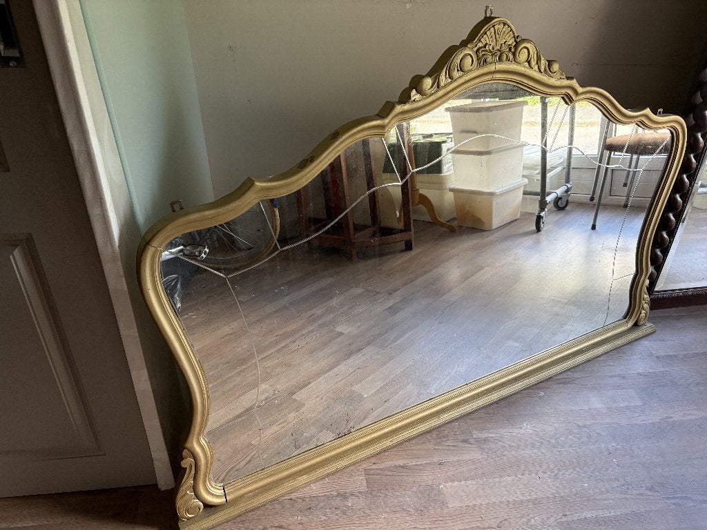 Art Deco spiegel, Ophalen of Verzenden, Overige vormen, 150 tot 200 cm, 100 tot 150 cm