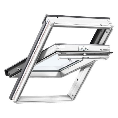Velux GGL SK06 Dakraam 114x118 met Bruynzeel plissé en hor, Ophalen, Zo goed als nieuw, Dakraam, 80 tot 120 cm
