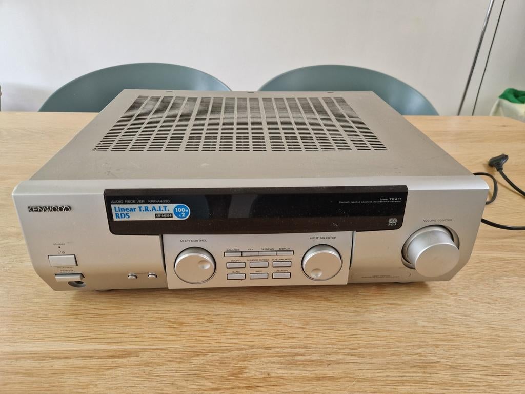 Kenwood KRF-A4030 S Audio Receiver - 2x 100W, Overige merken, Gebruikt, Ophalen of Verzenden, 60 tot 120 watt