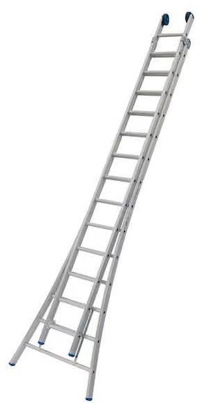 aluminium dubbel ladder, Ophalen, 4 meter of meer