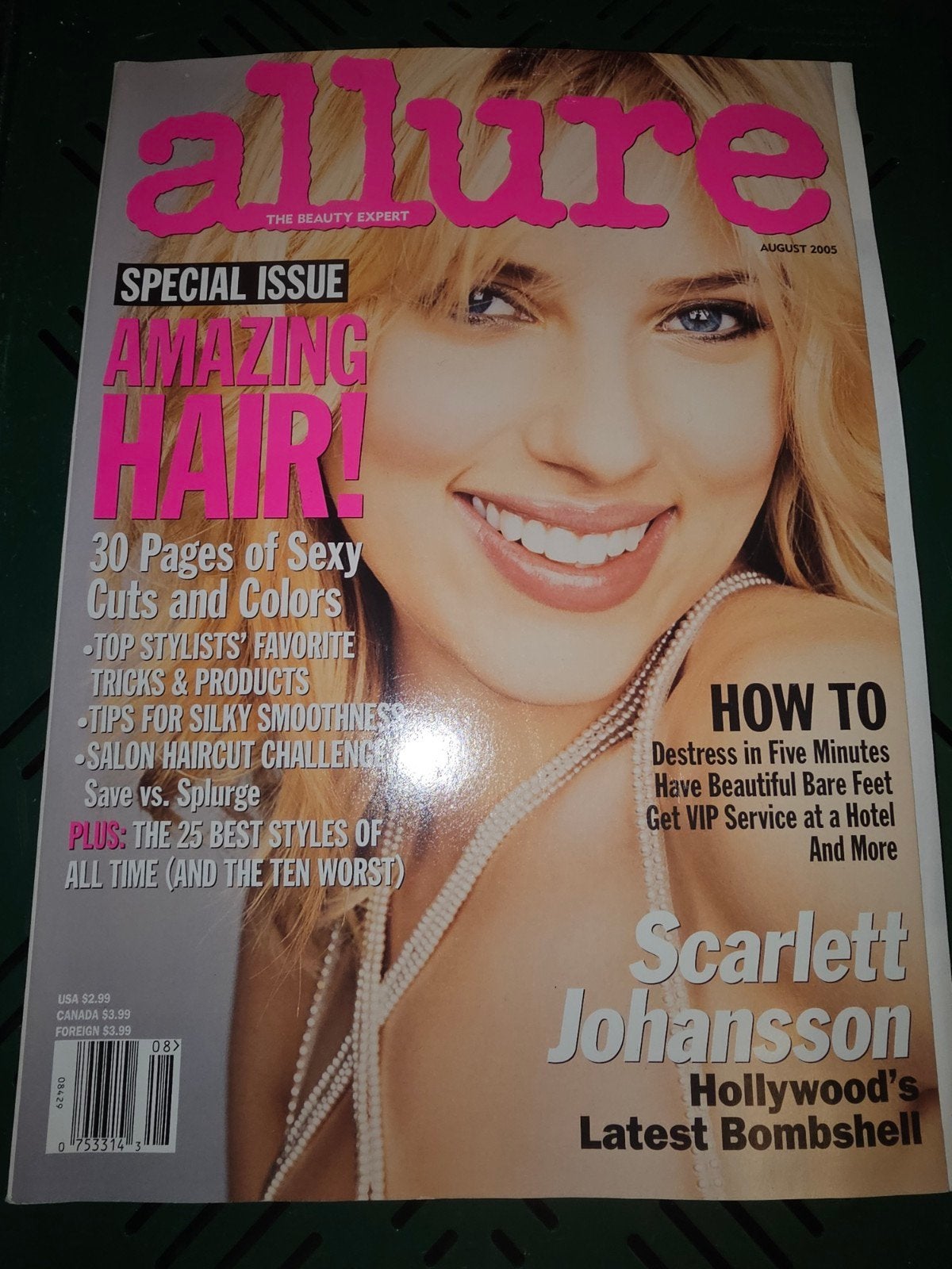 Allure Magazine Augustus 2005 - Scarlett Johansson, Ophalen of Verzenden, Gelezen, Glossy