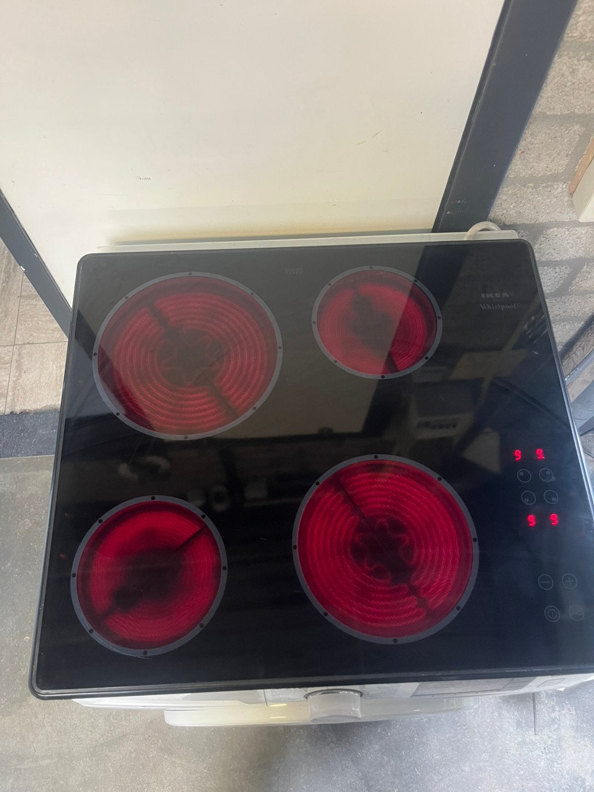 IKEA Whirlpool Inductiekookplaat - Zo goed als nieuw, Overige typen, IKEA, Ophalen of Verzenden, Zo goed als nieuw