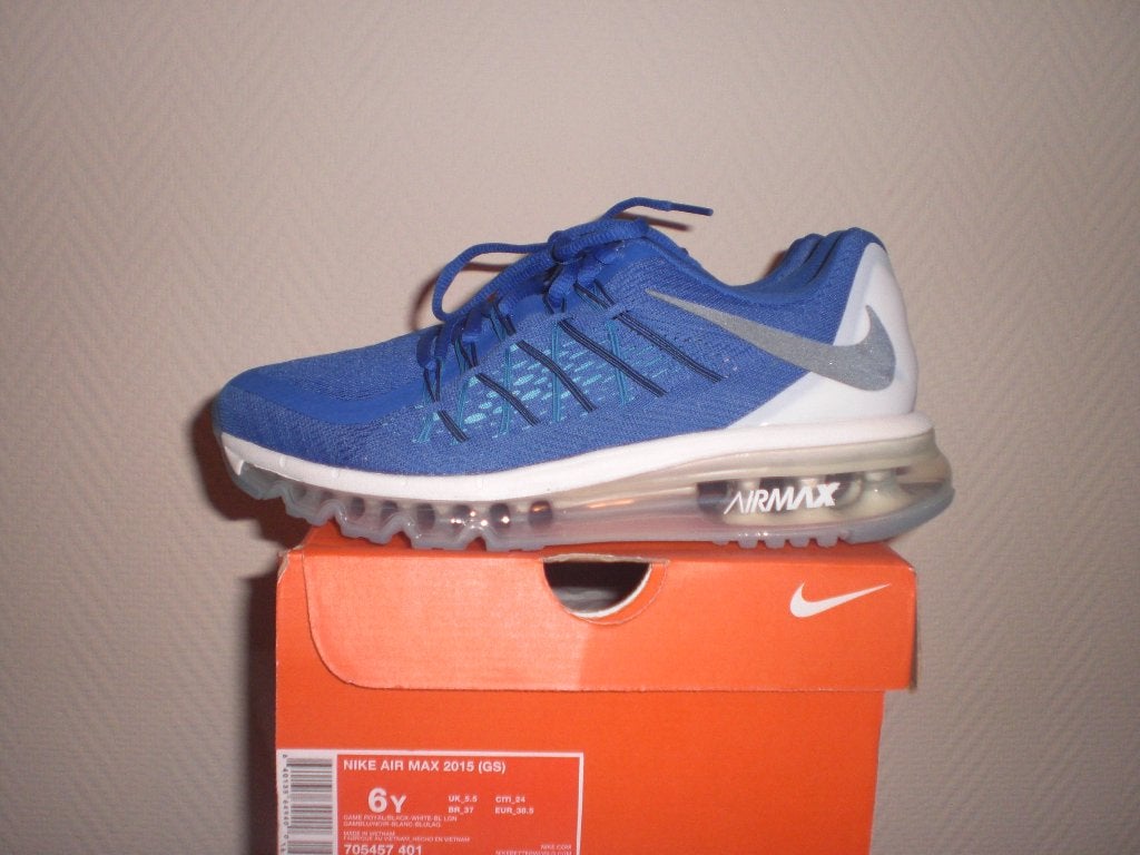 Nike Air Max 2015 Game Royal (GS) Maat 38.5, Blauw, Nike, Nieuw, Ophalen of Verzenden