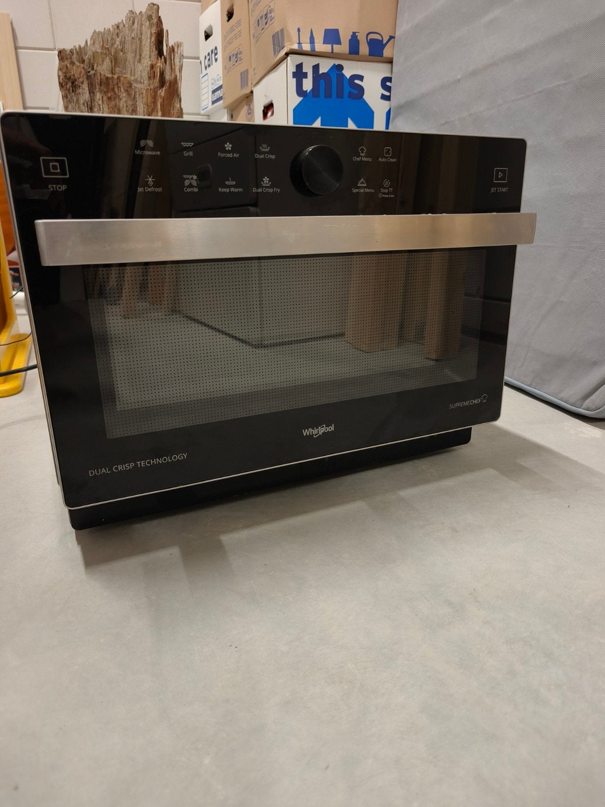 Whirlpool MWPN 338 SB Combimagnetron - Zo goed als nieuw, Ophalen