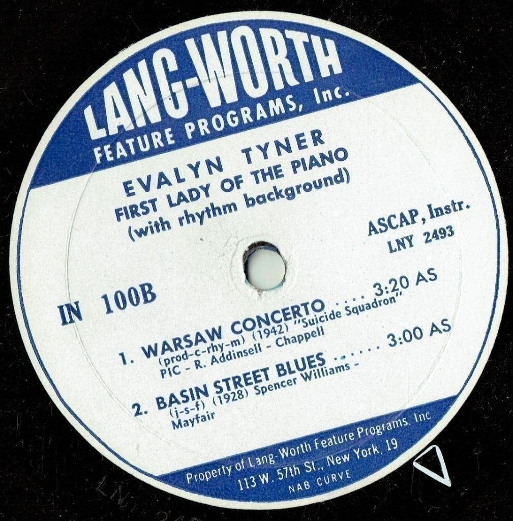 Foto 11 van EVALYN TYNER The First Lady of the Piano 8" 3 stuks