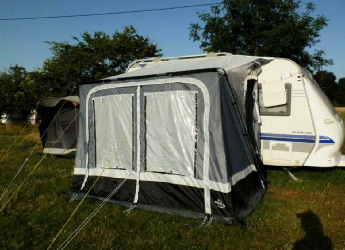 Obelink San Antonia caravanvoortent - Zo goed als nieuw, Ophalen, Zo goed als nieuw, Polyester, Overige merken