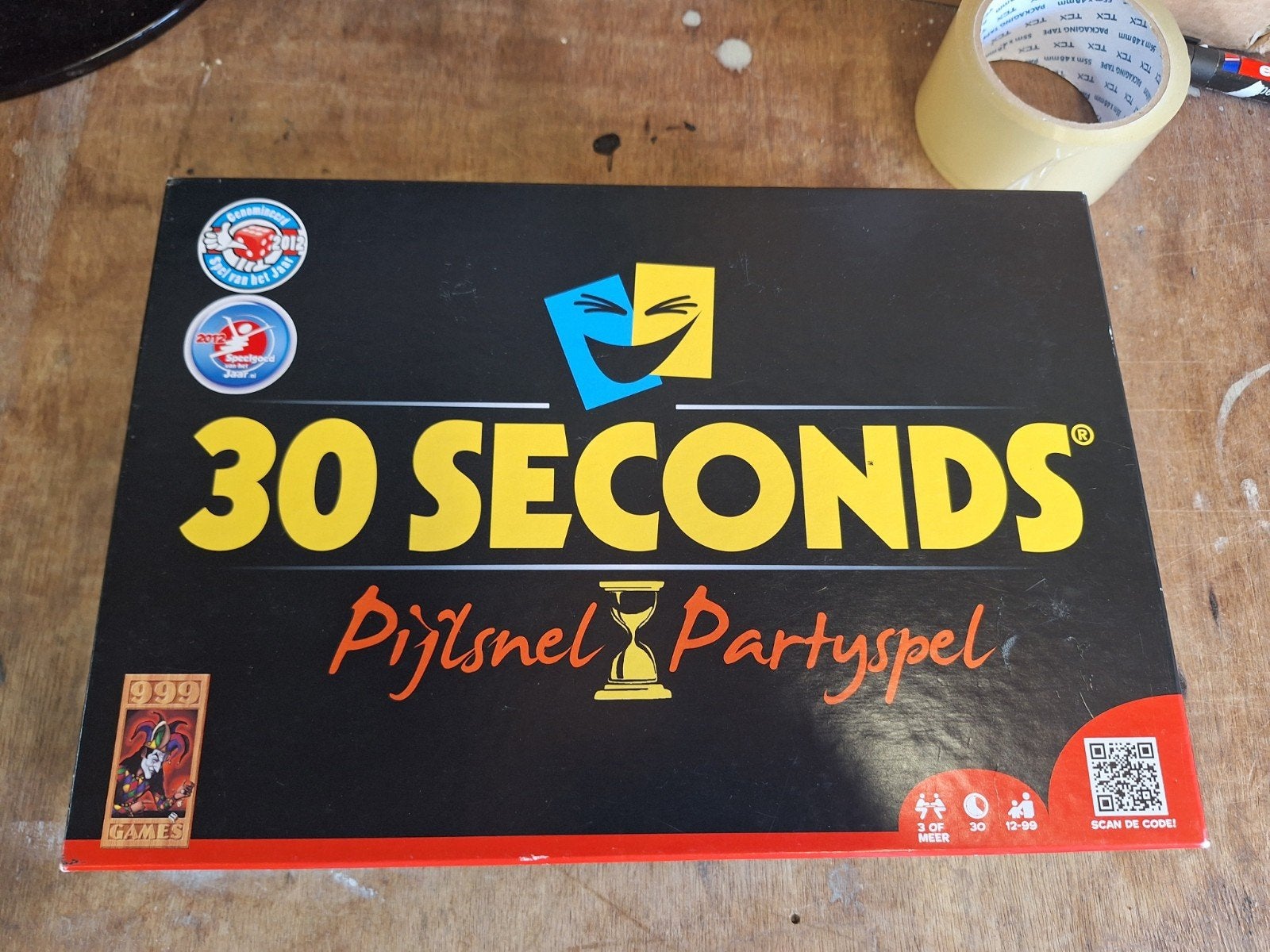 30 SECONDS Party Pijlsnel Gezelschapsspel, Vijf spelers of meer, Ophalen of Verzenden, Gebruikt, 999 Games