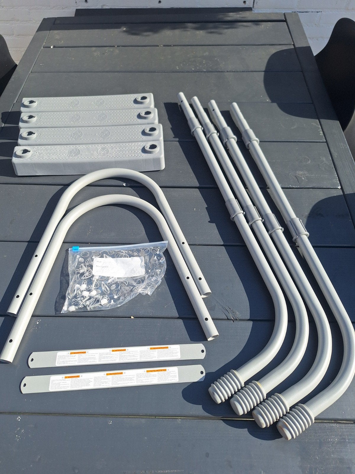 Bestway Flowclear zwembadtrap H 84 cm, Ophalen, Zo goed als nieuw, Ladder