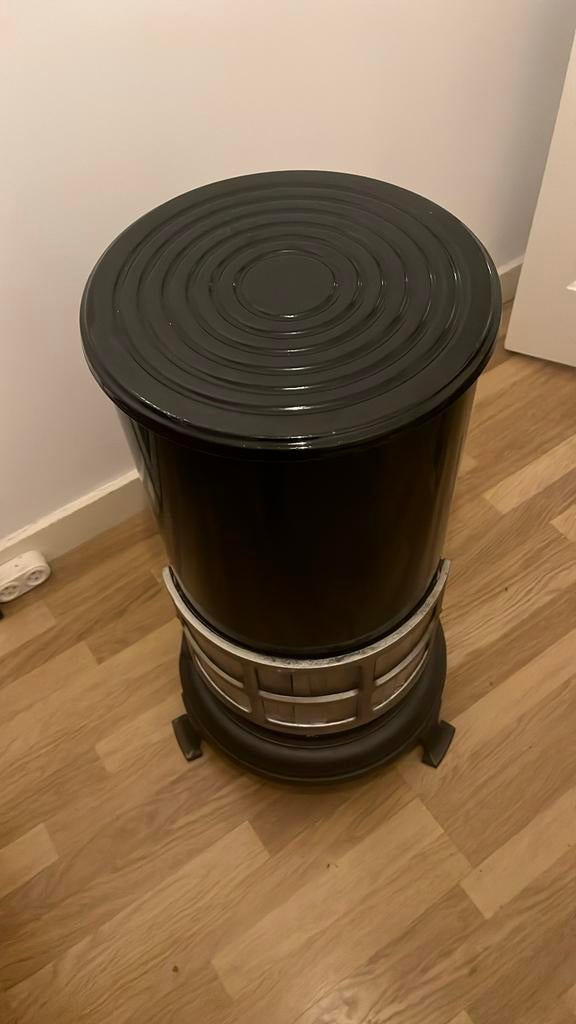 Zwarte gaskachel, Huis en Inrichting, Kachels, Gebruikt, Gas, Ophalen of Verzenden, Vrijstaand