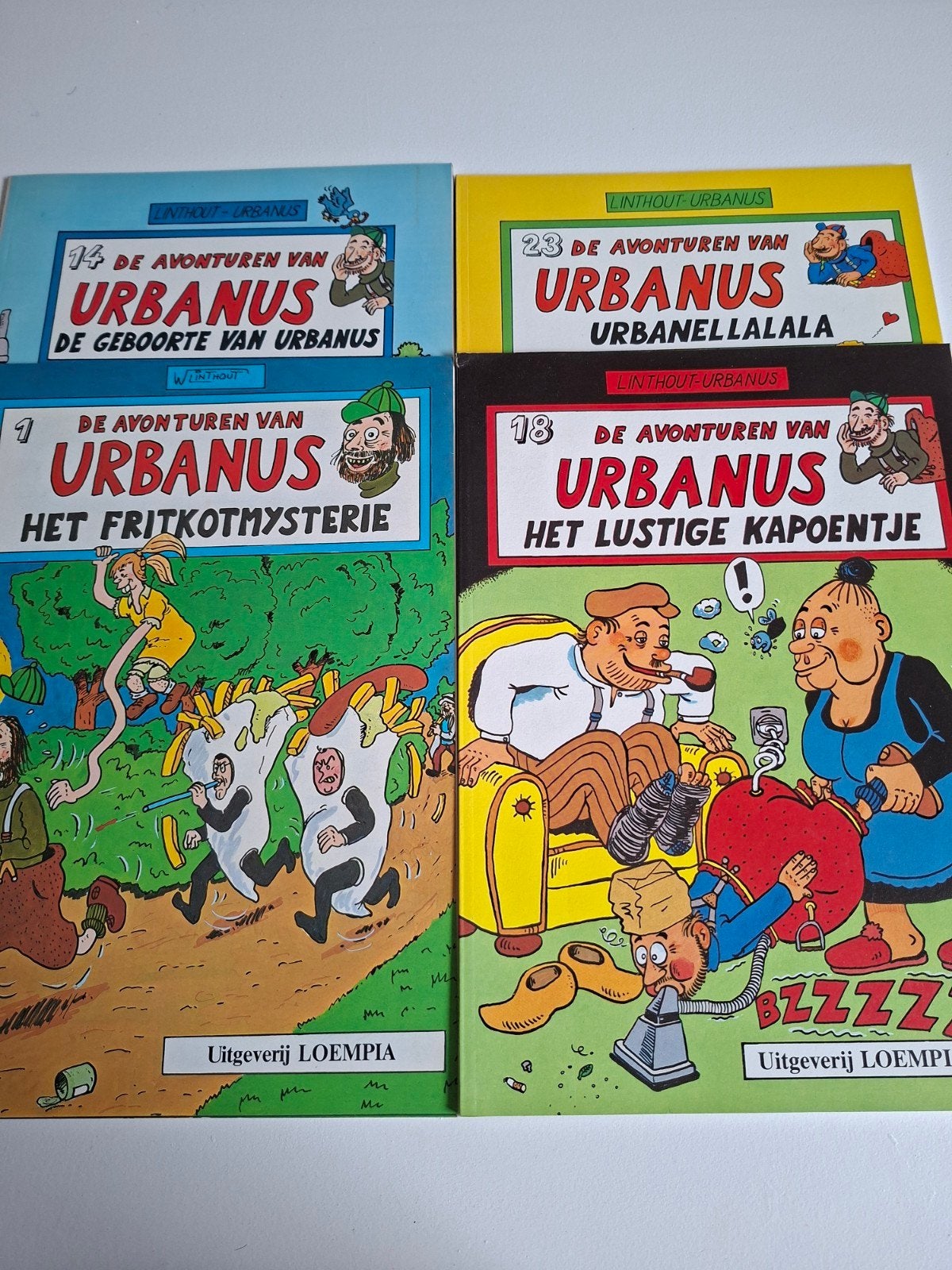 Urbanus stripboeken - 4 stuks - nr 1,14, 18 en 23, Meerdere stripboeken, Ophalen of Verzenden, Zo goed als nieuw