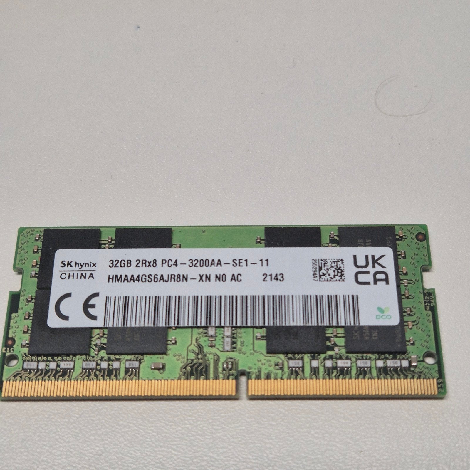 SK Hynix 32GB PC4-3200AA sodimm, Computers en Software, RAM geheugen, Gebruikt, 32 GB, Verzenden, DDR4
