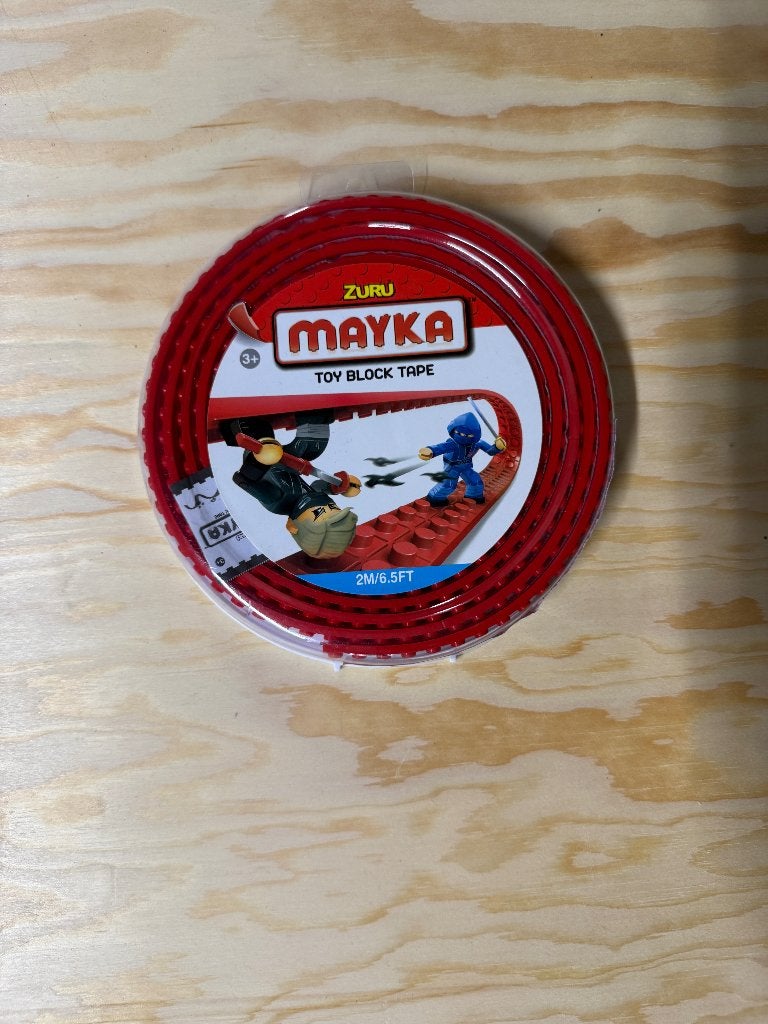 Zuru Mayka Toy Block Tape Rood - 2M, Ophalen of Verzenden, Nieuw, Overige merken