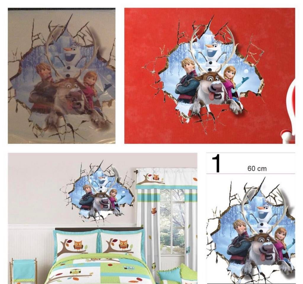 Frozen muurstickers, Kinderen en Baby's, Kinderkamer | Inrichting en Decoratie, Ophalen of Verzenden, Nieuw, Overige typen