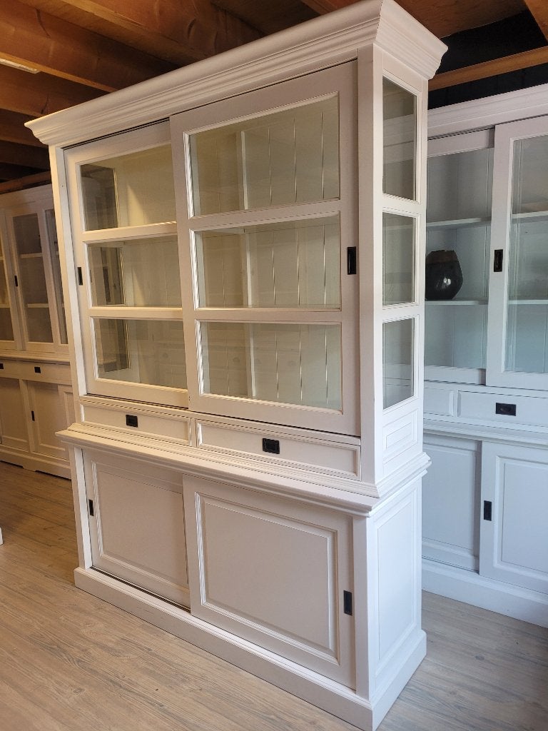 *ACTIE* Mooie Landelijke Witte Buffetkast Winkelkast (2657B), Gebruikt, Landelijke buffetkast winkelkast kleur wit gratis bezorging