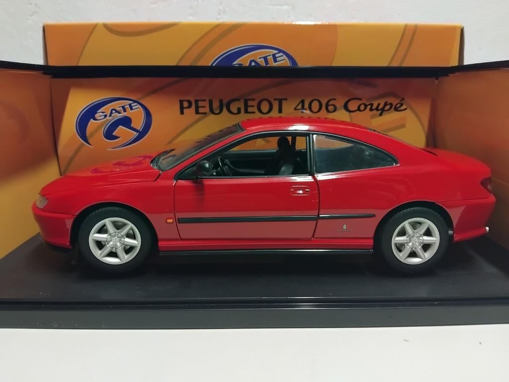 Peugeot 406 Coupe tangored Gate metal 1:18 KRD, Ophalen of Verzenden, Zo goed als nieuw, Auto, Overige merken