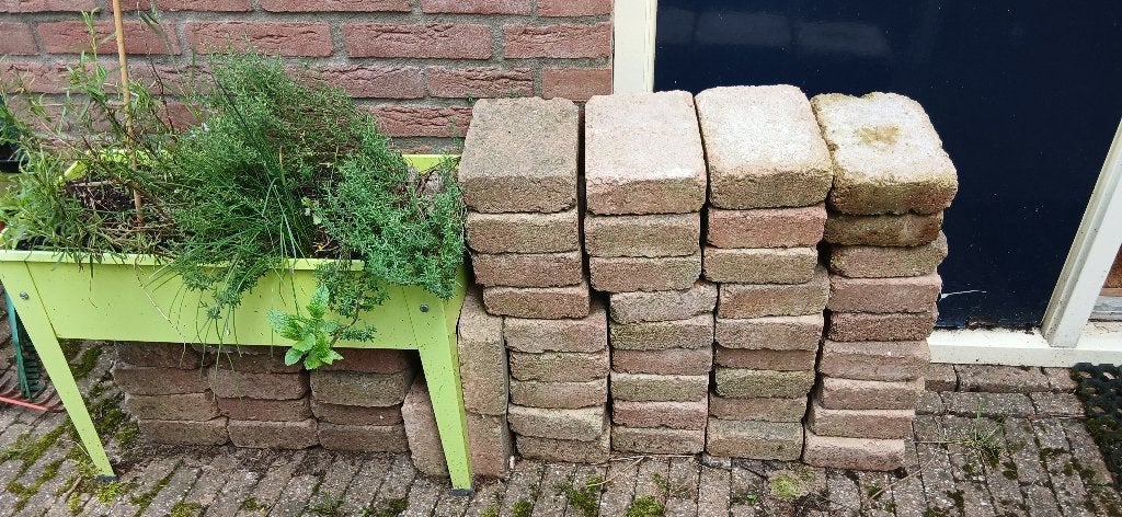 terras tegels, Ophalen, Gebruikt, Minder dan 5 m², Beton
