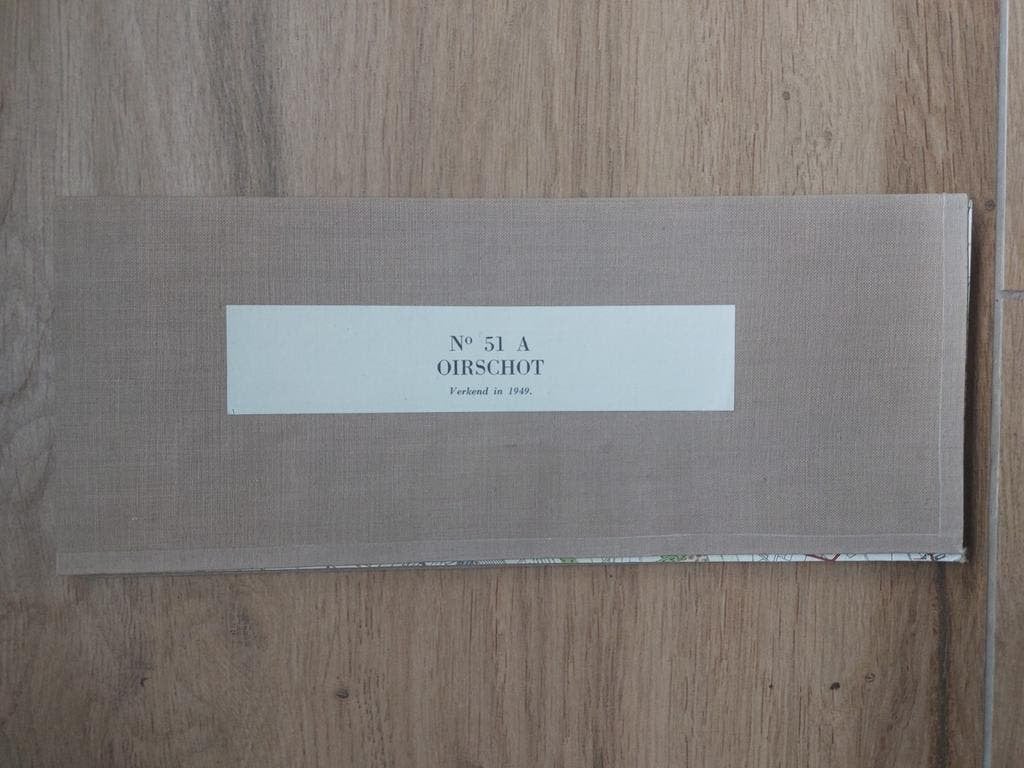 51A Oirschot Oisterwijk Moergestel Diessen Stafkaart 1952, Topografische Dienst Nederland, Ophalen of Verzenden, 1800 tot 2000