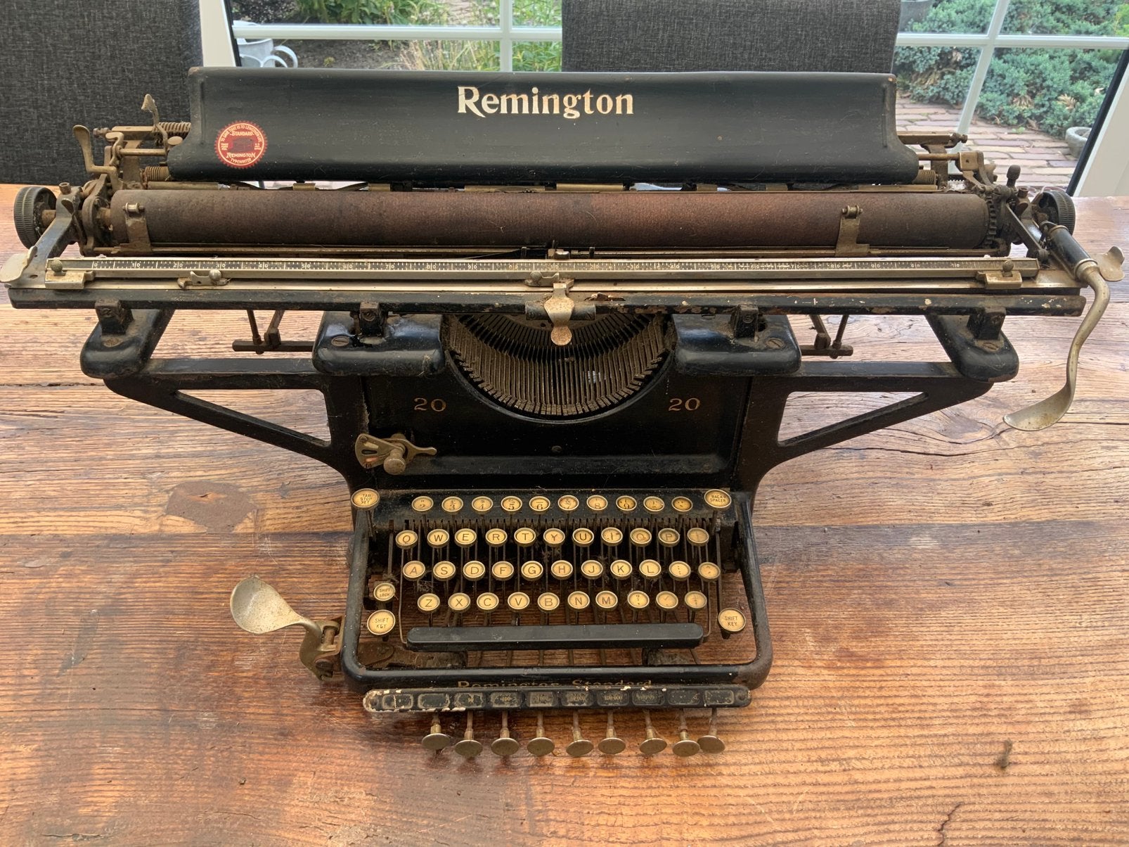 Remington typemachine, Ophalen, Gebruikt