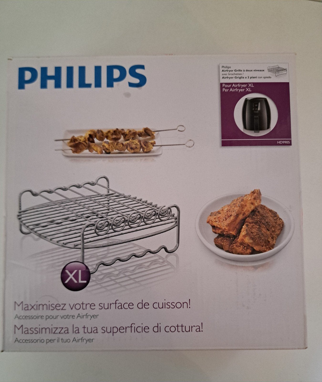 Philips Airfryer Grillrooster HD9905 - XL Accessoire, Witgoed en Apparatuur, Onderdelen en Toebehoren, Ophalen of Verzenden, Nieuw