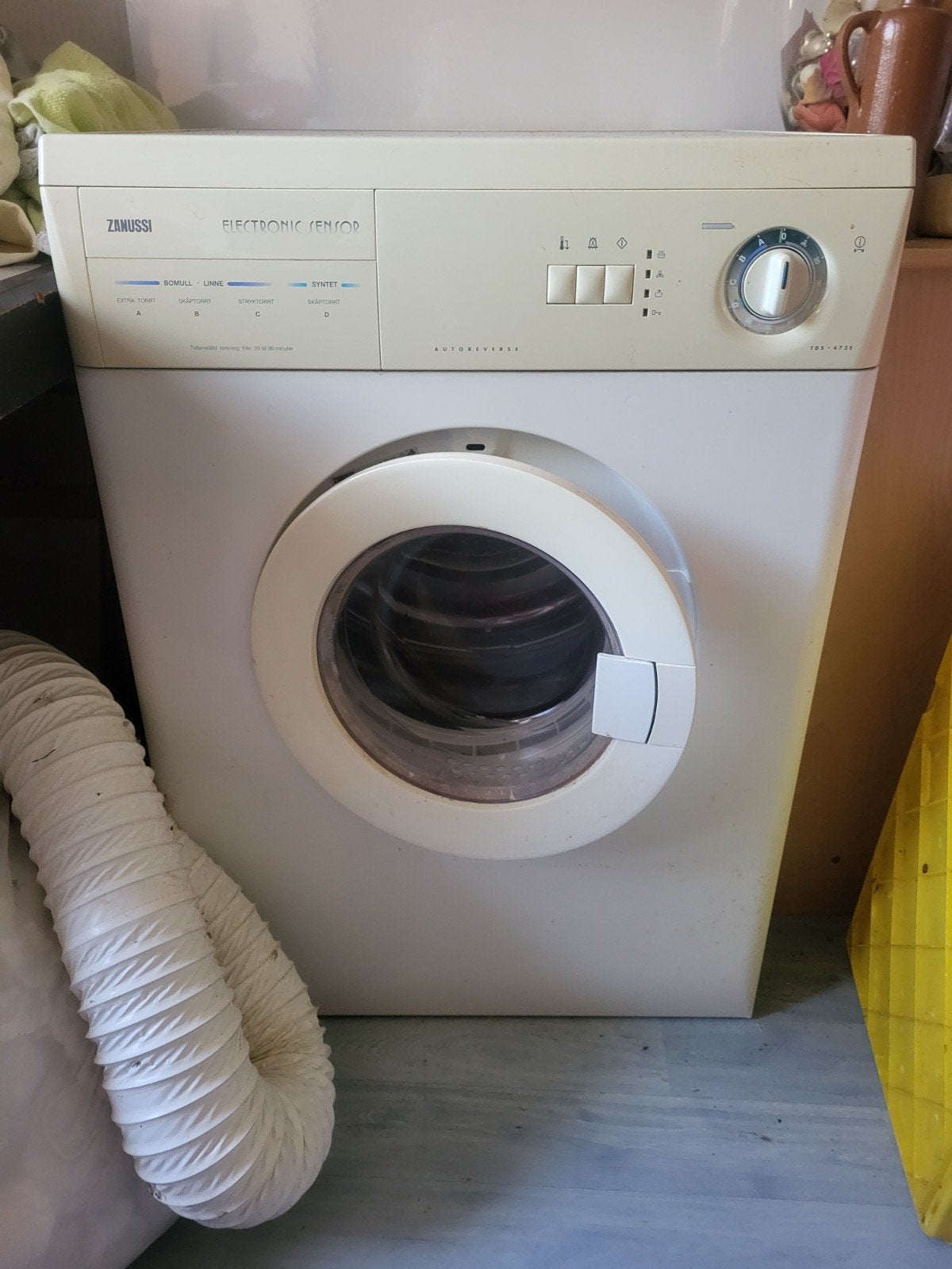 Zanussi Electronic Sensor Wasdroger, Witgoed en Apparatuur, Wasdrogers, Ophalen, Luchtafvoer, 4 tot 6 kg, Zo goed als nieuw