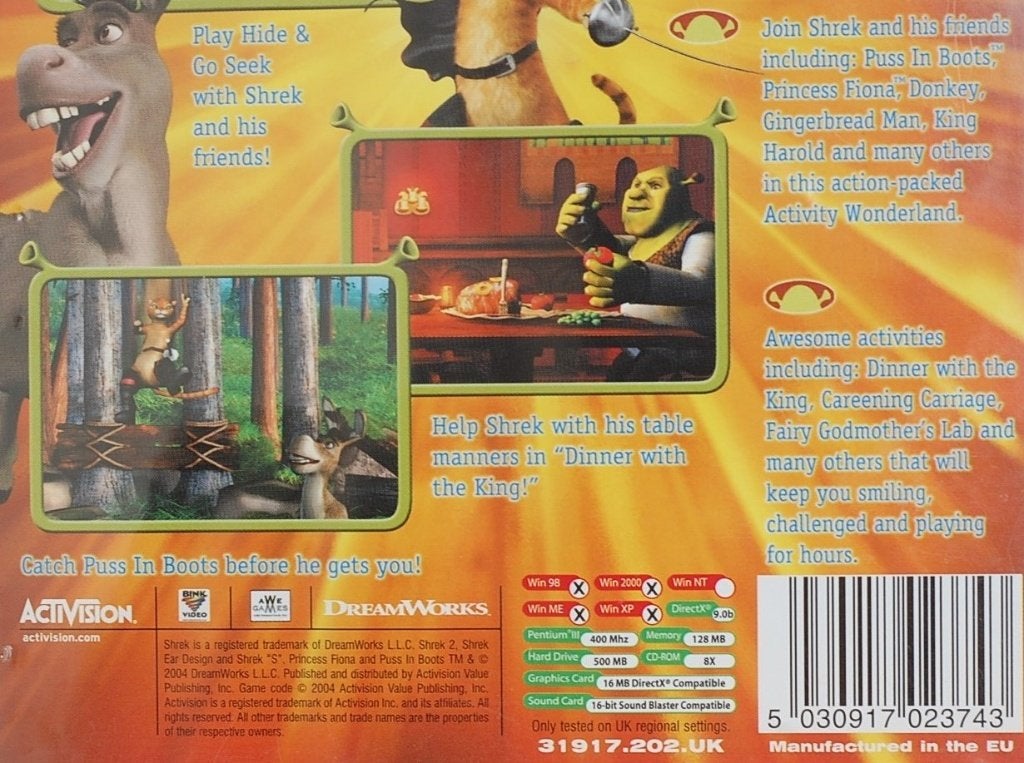 Shrek 2 Activity Centre PC CD-ROM - Twisted Fairy Tale Fun, Spelcomputers en Games, Avontuur en Actie, Verzenden, Activision, 1 speler