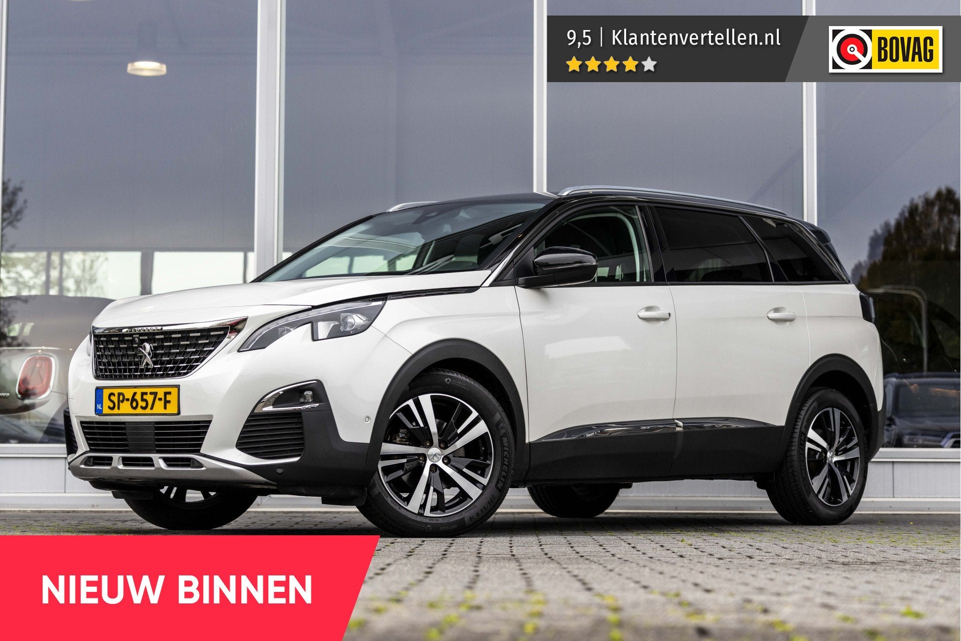 Peugeot 5008 1.2 PureTech Allure | Automaat | 7 Pers | 360°, 12 maanden, Verwarmde buitenspiegels, Gebruikt, 1199 cc