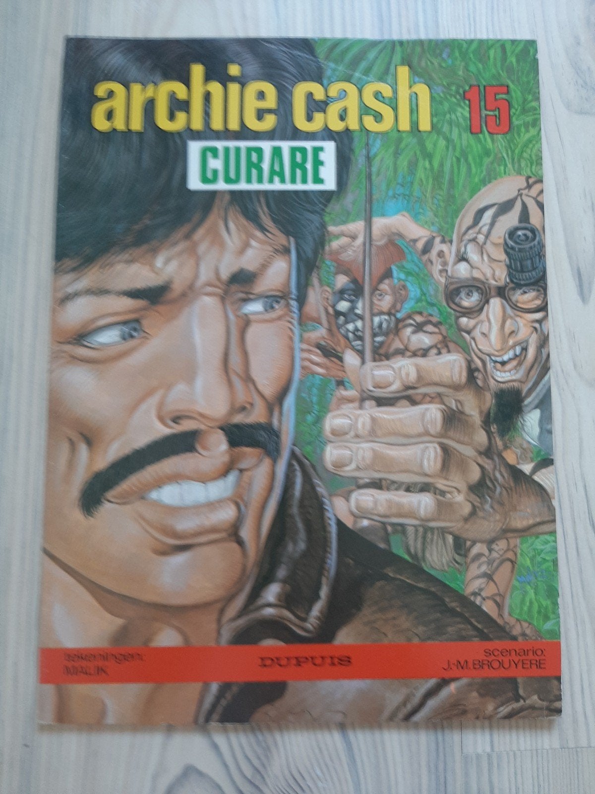 Archie Cash 15: Curare - Stripboek, Eén stripboek, Ophalen of Verzenden, Gelezen, J.M. Brouyere