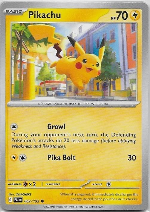 Paldea Evolved,  Pikachu [common] 62/193, Hobby en Vrije tijd, Verzamelkaartspellen | Pokémon, Verzenden, Nieuw, Losse kaart