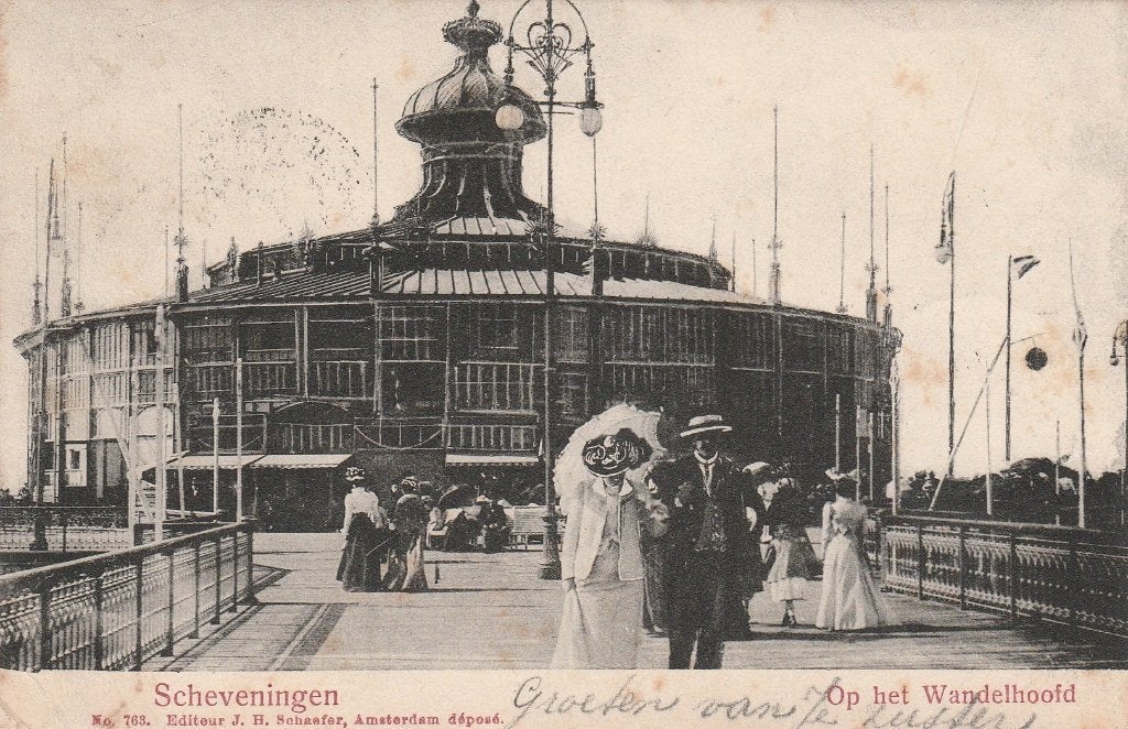 Scheveningen, Ophalen of Verzenden, Voor 1920, Gelopen, Zuid-Holland
