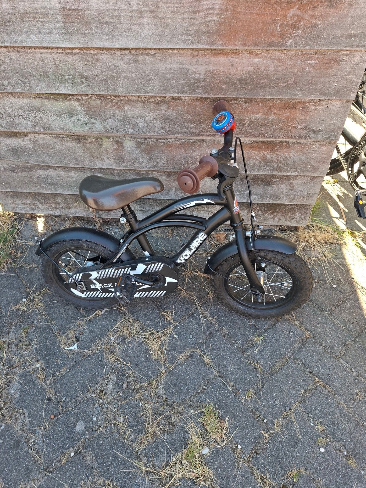 Volare kinderfiets 12 inch - Zwart, Fietsen en Brommers, Fietsen | Kinderfietsjes, Gebruikt, Velgrem, Minder dan 16 inch, Volare
