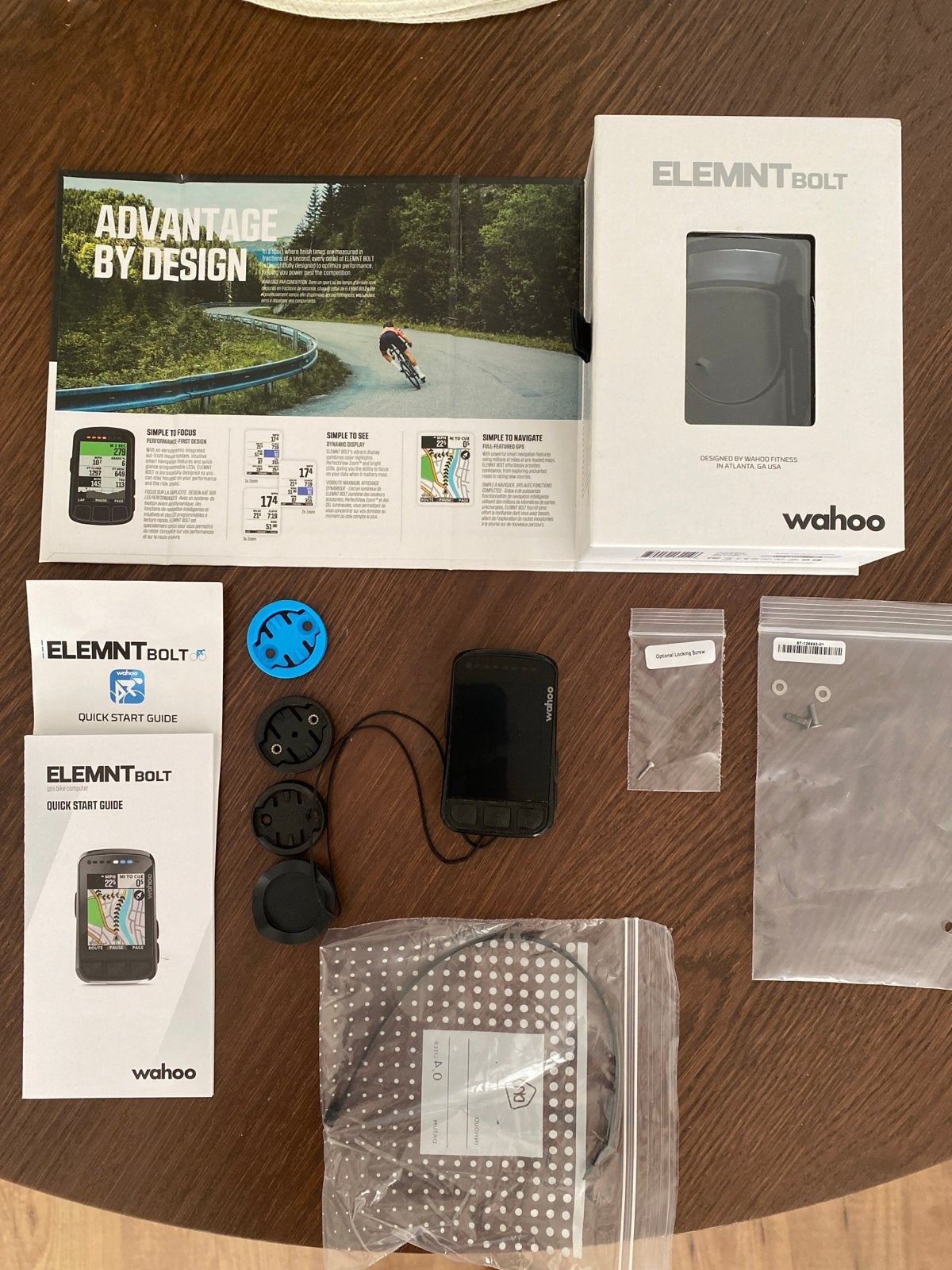 Wahoo Elemnt Bolt V2 GPS Fietscomputer, Fietsen en Brommers, Fietsaccessoires | Fietscomputers, Zo goed als nieuw, Draadloos, Ophalen of Verzenden