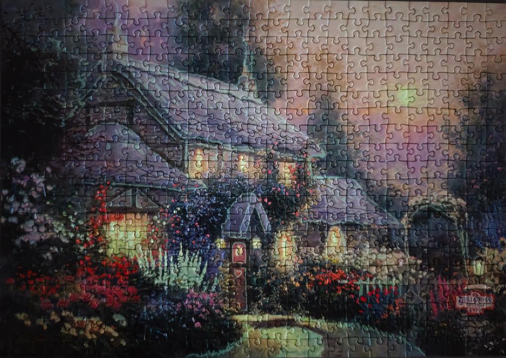 Schmidt – Thomas Kinkade – Glow in the dark – 500 stukjes, Ophalen of Verzenden, 500 t/m 1500 stukjes, Zo goed als nieuw, Legpuzzel