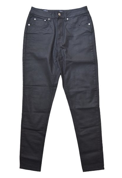 Reiss pantalon, waxed broek, pants, zwart, Mt. S, Reiss, Verzenden, Zwart, Zo goed als nieuw