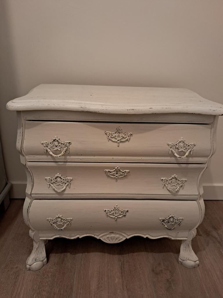 Brocante buikkastje, Huis en Inrichting, Kasten | Ladekasten, Ophalen, 50 tot 100 cm, 3 of 4 laden, Minder dan 100 cm