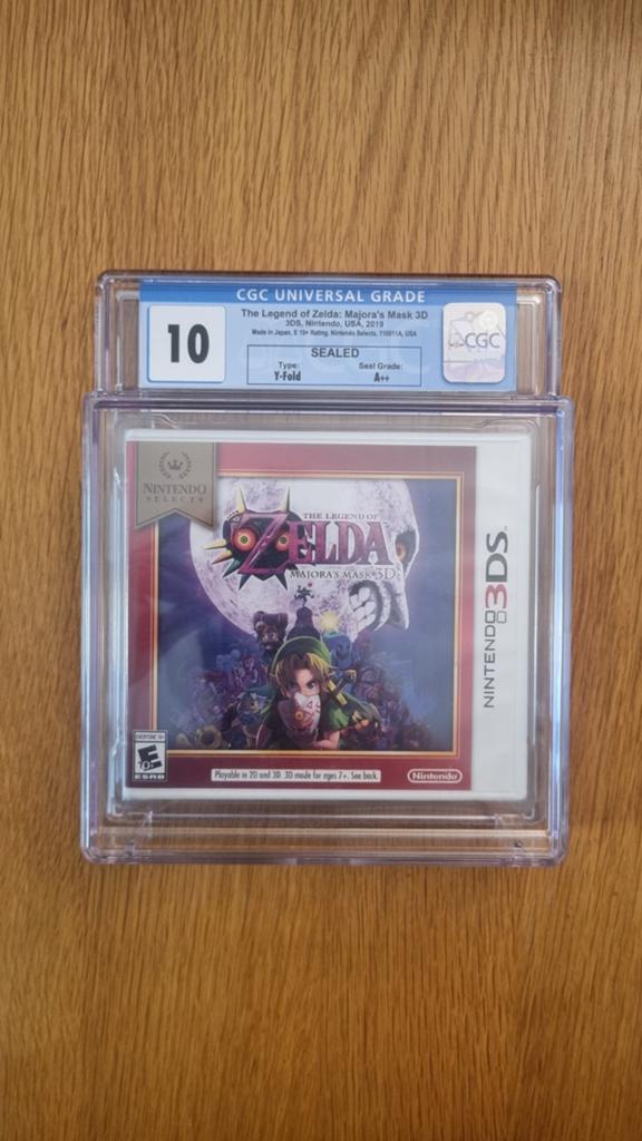 Zelda Majoras Mask 3D CGC 10 A++ Sealed 3DS USA, Spelcomputers en Games, Games | Nintendo 2DS en 3DS, Avontuur en Actie, 1 speler