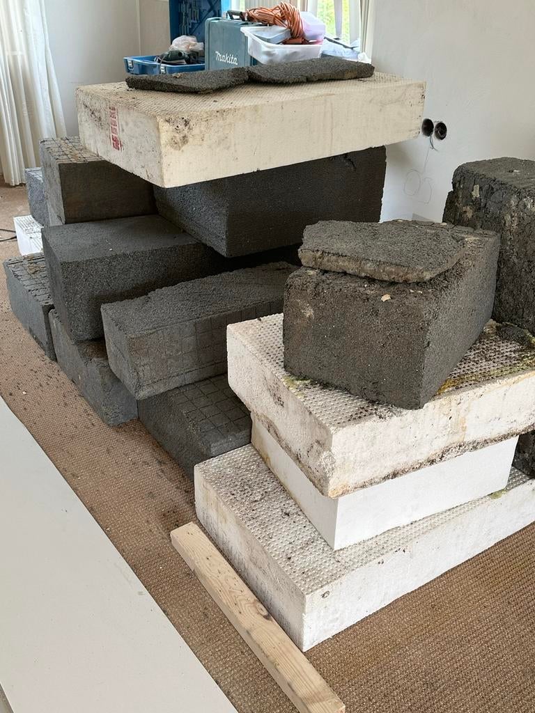 Diverse isolatieplaten - Gebruikt, Doe-het-zelf en Verbouw, Isolatie en Afdichting, Ophalen, 12 cm of meer, Vloerisolatie, Piepschuim (Tempex)