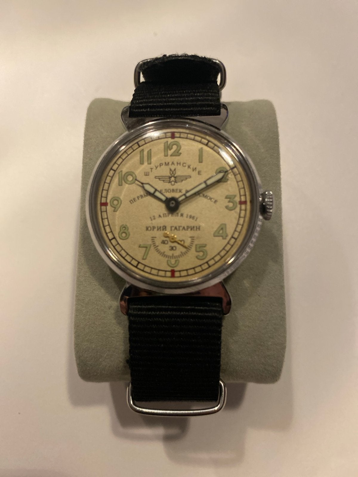 Vintage Mechanisch Sturmanskie Gagarin Polshorloge, Overige merken, Staal, Met bandje, Polshorloge