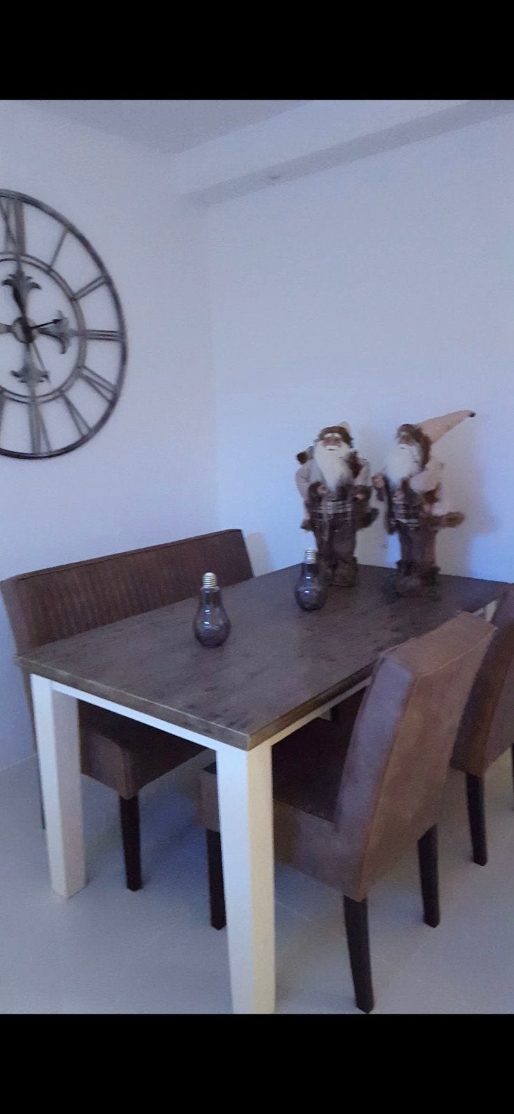 eettafel echt hout (acacia), Huis en Inrichting, Ophalen