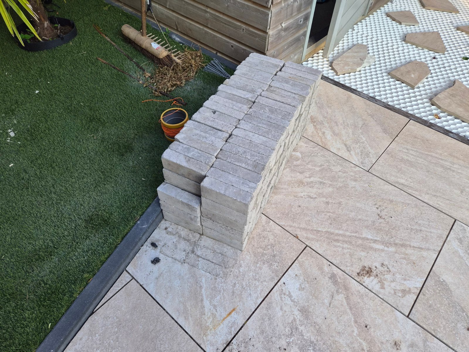 188 mooie waaltjes 20x7x5, Tuin en Terras, Ophalen, Beton, Klinkers