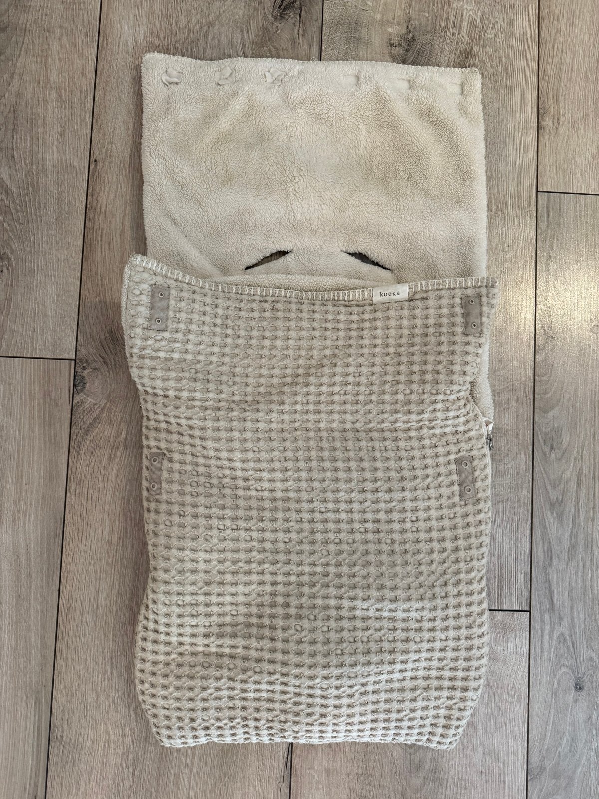 Koeka voetenzak wafelstof beige, Koeka, Ophalen of Verzenden, Zo goed als nieuw, Gevoerd