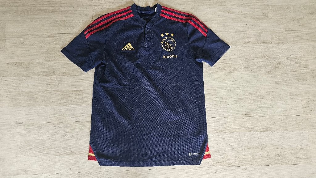 Ajax Training Shirt/Polo! Seizoen 22/23! Sponsor! Mt M!, Ophalen of Verzenden, Zo goed als nieuw, Rood, Voetbal