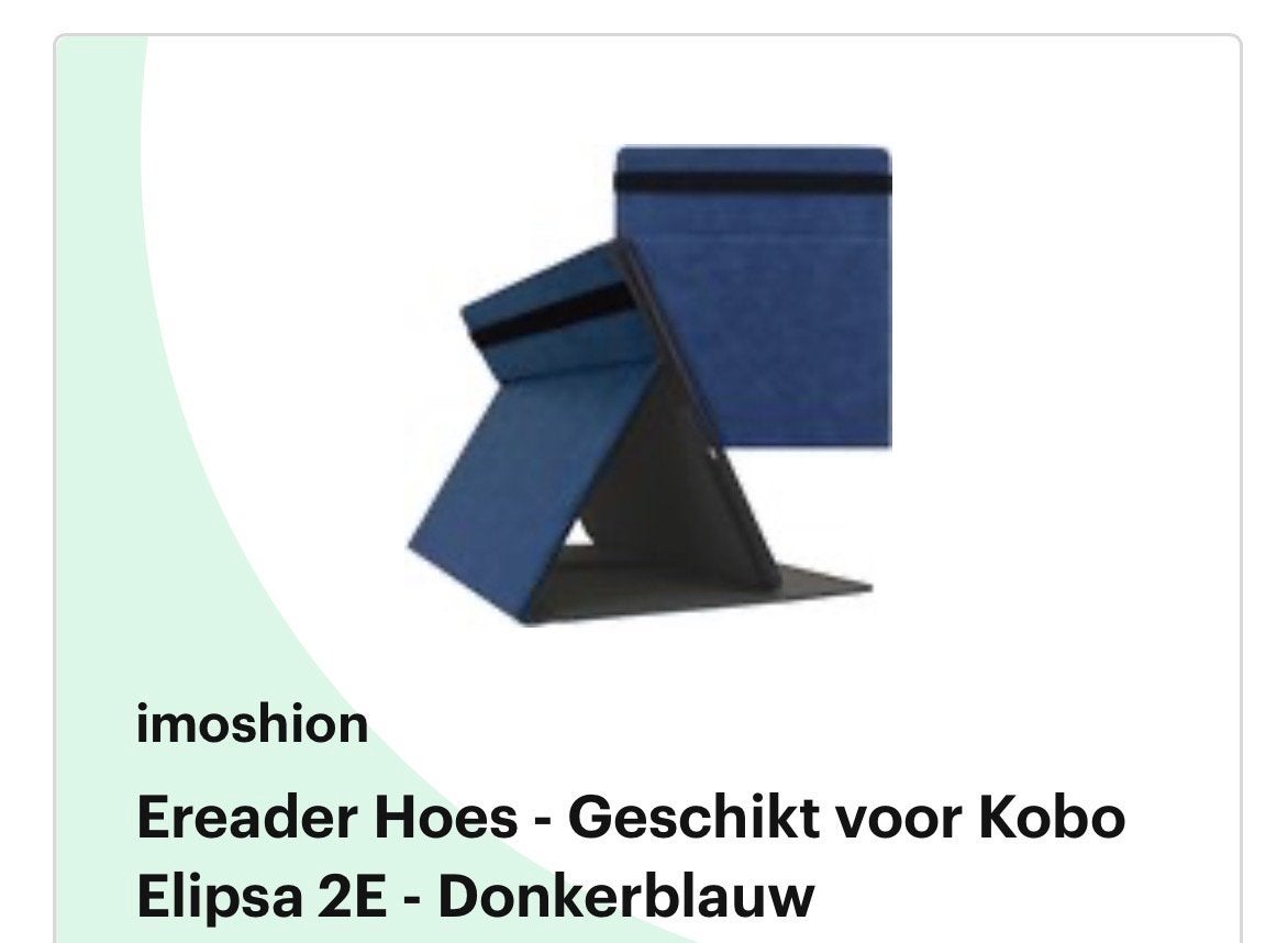 Ereader Hoes - Geschikt voor Kobo Elipsa 2E - Donkerblauw, Ophalen of Verzenden, Gebruikt, 10 inch of meer