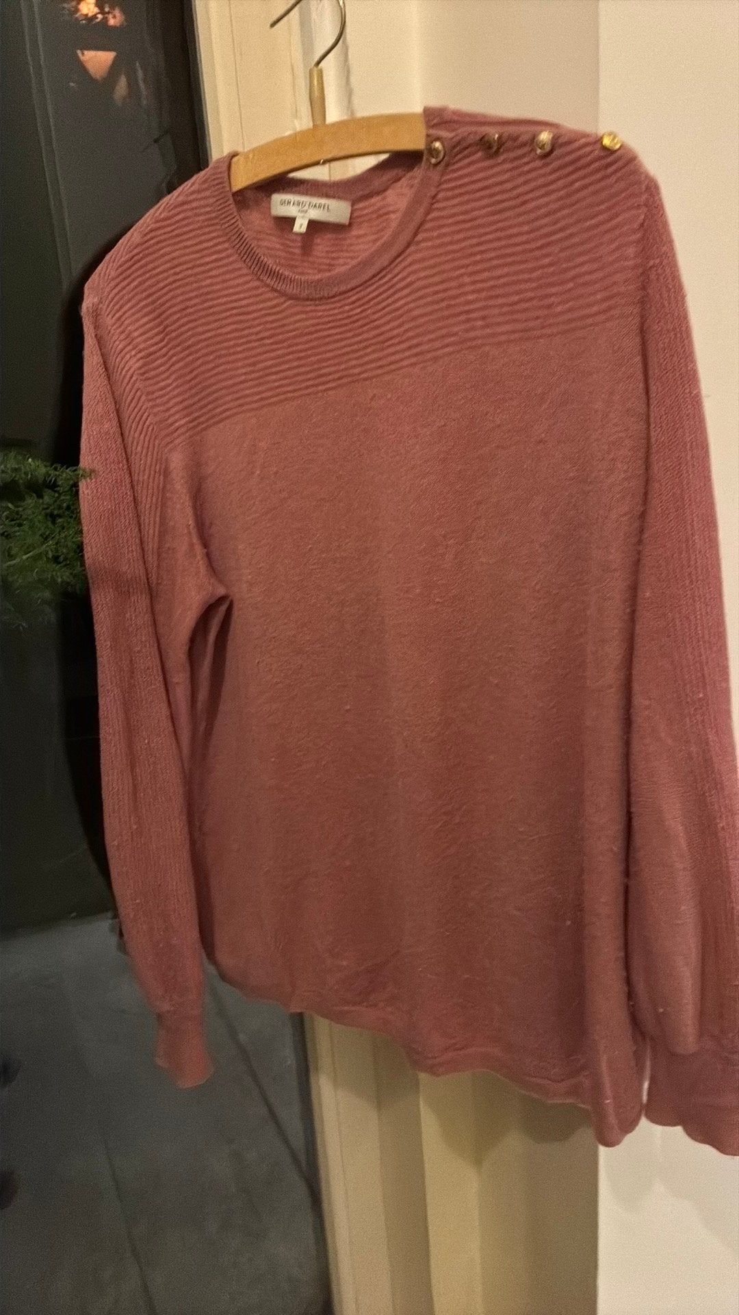Cashmere wollen trui Gerard Darel, heel zacht, Ophalen of Verzenden, Gedragen, Maat 38/40 (M), Roze
