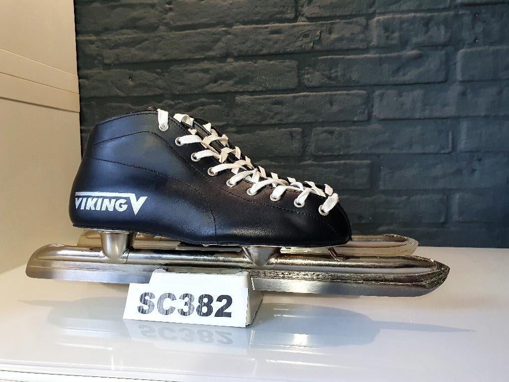 Viking Junior Tournoren Lage Laag Noren Leder Zwart Maat 41, Sport en Fitness, Schaatsen, Viking, Verzenden, Nieuw, Noren