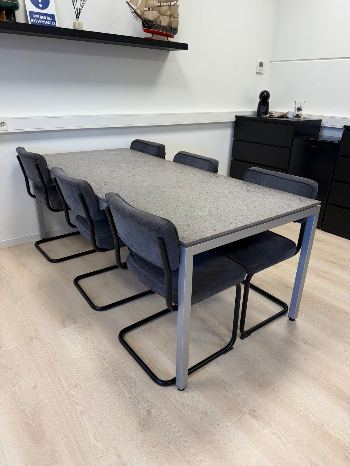 Bert Plantagie eettafel met stoelen, Ophalen, Gebruikt, 50 tot 100 cm, Vier personen
