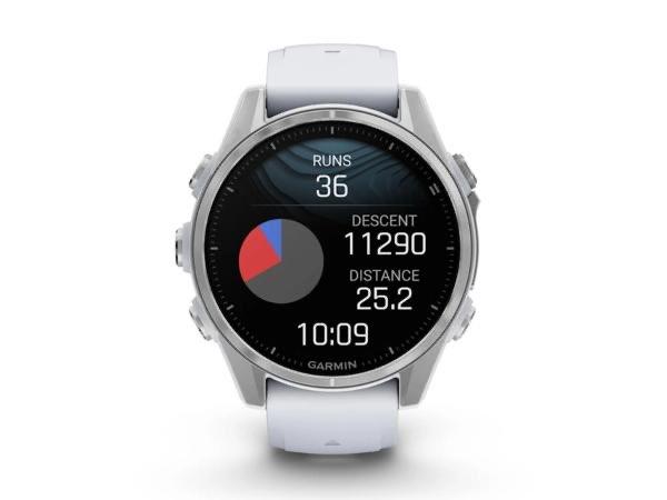 Garmin Fenix 8 43 mm AMOLED smartwatch (Stone White) NIEUW, Wit, Garmin, Nieuw, Ophalen of Verzenden