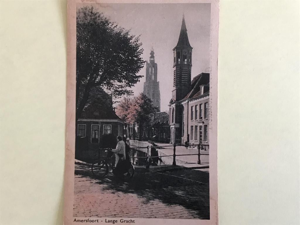 Amersfoort Lange Gracht 1953, Verzenden, 1940 tot 1960, Gelopen, Utrecht