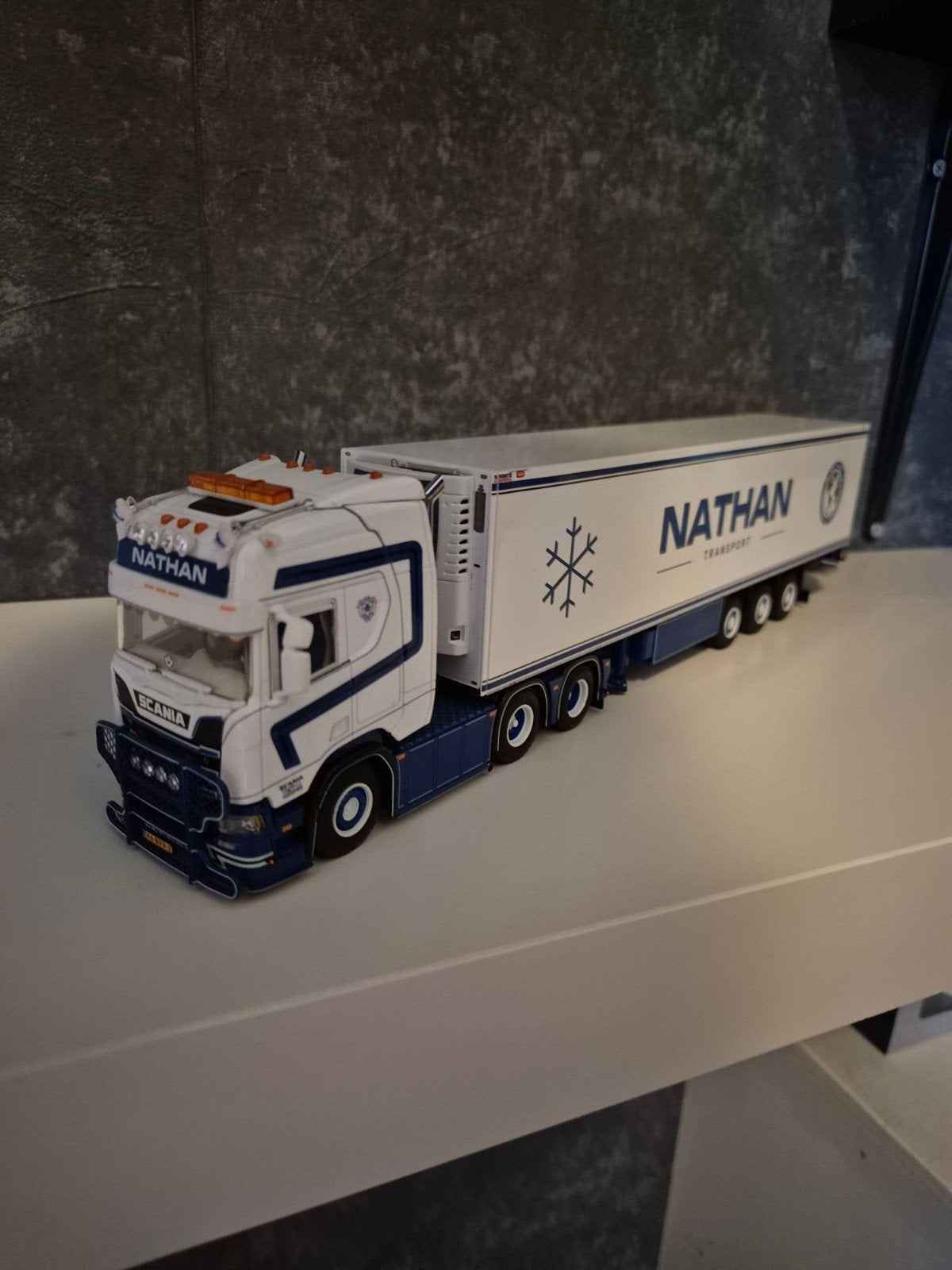 Wsi scania nathan, Ophalen of Verzenden, Zo goed als nieuw, 1:50 of kleiner, Truck