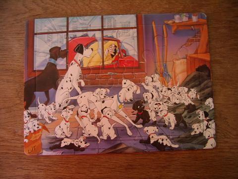 Disney 101 Dalmatiërs kartonnen inlegpuzzel roet 22x30cm, Verzamelen, Disney, Ophalen of Verzenden, Overige figuren, Gebruikt